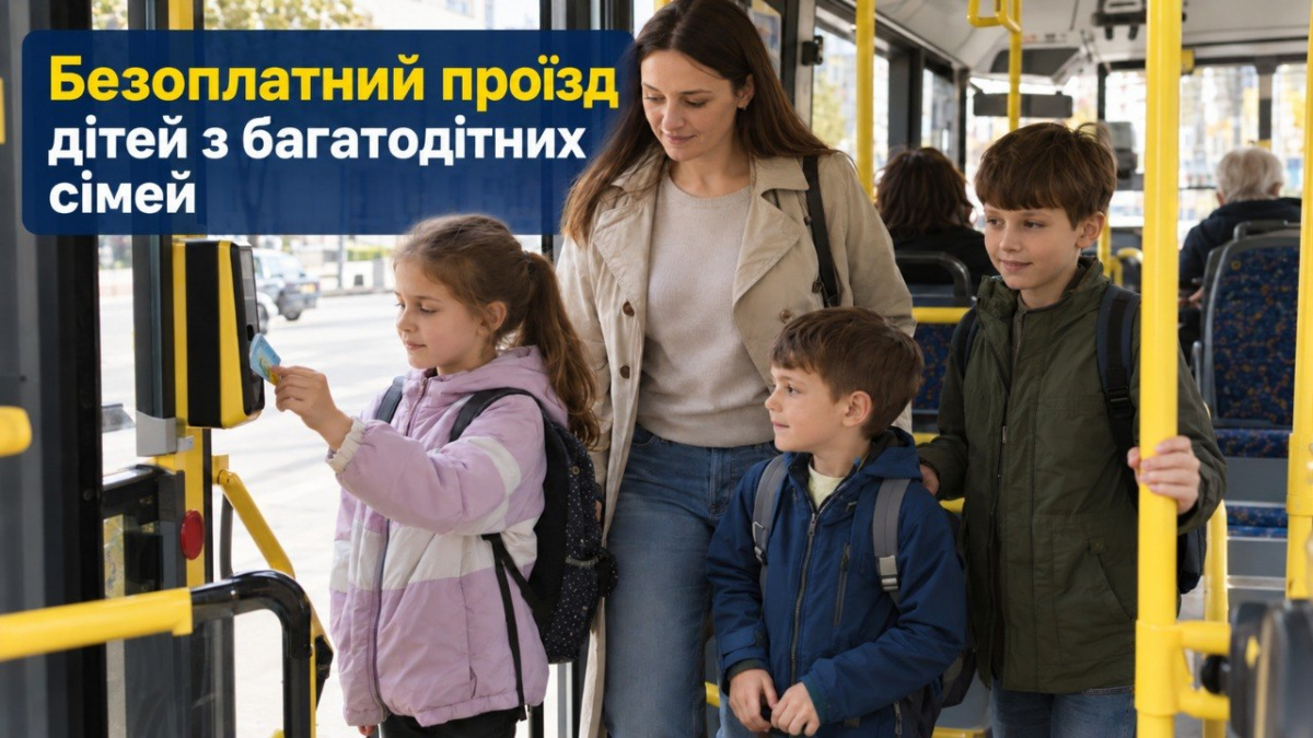 Безоплатний проїзд дітей з багатодітних сімей: умови та як діяти у випадку відмови