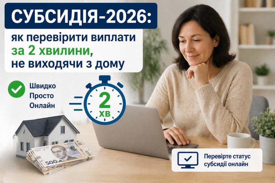 Субсидія-2026: як перевірити стан виплат  онлайн  