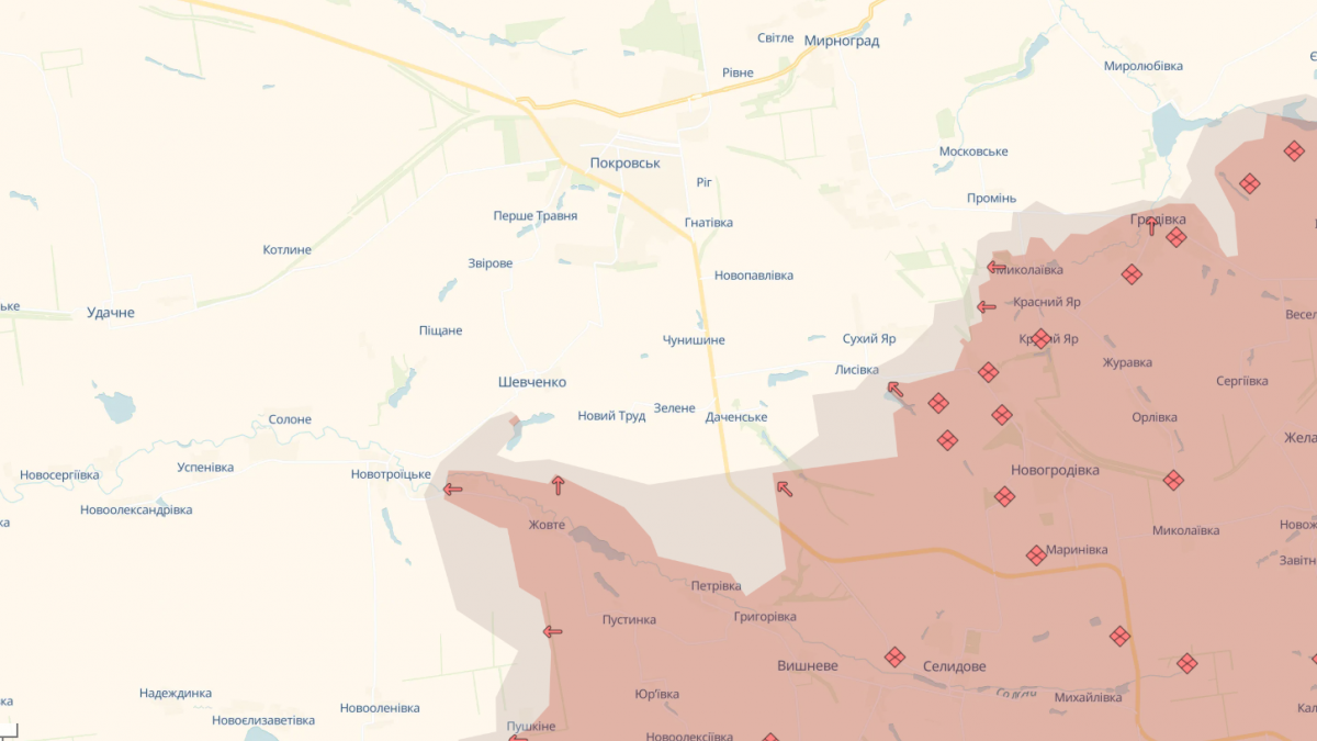 Захоплення Шевченко може відкрити шлях росіянам до штурму Покровська