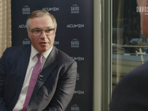 Сталь - матеріал сталого майбутнього: СEO Метінвесту Юрій Риженков для CBS News у Давосі про майбутнє галузі 