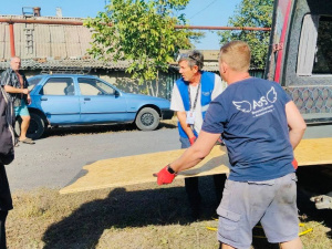 Покровчани після обстрілу отримали будматеріали від благодійників - подробиці